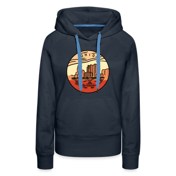 Premium Women's Ohio Hoodie - navy
