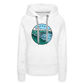 Premium Women's Oregon Hoodie - white
