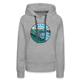 Premium Women's Oregon Hoodie - heather grey