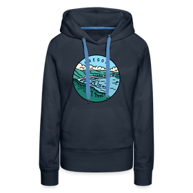 Premium Women's Oregon Hoodie - navy