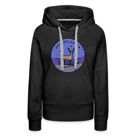 Premium Women's Pennsylvania Hoodie - black