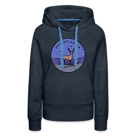 Premium Women's Pennsylvania Hoodie - navy