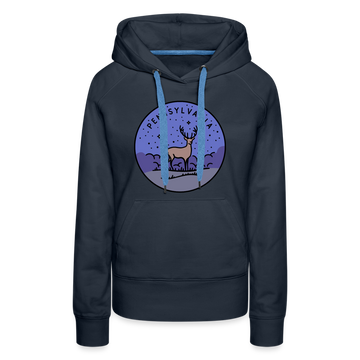 Premium Women's Pennsylvania Hoodie - navy