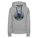 Premium Women's Rhode Island Hoodie - heather grey