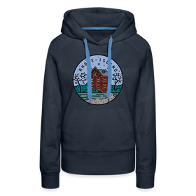 Premium Women's Rhode Island Hoodie - navy