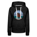 Premium Women's Rhode Island Hoodie - charcoal grey