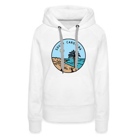 Premium Women's South Carolina Hoodie - white