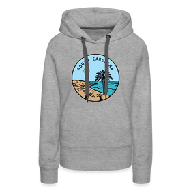 Premium Women's South Carolina Hoodie - heather grey