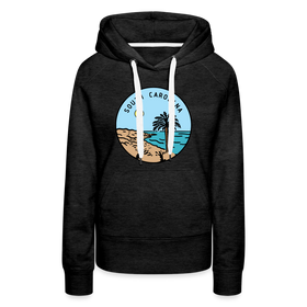 Premium Women's South Carolina Hoodie - charcoal grey