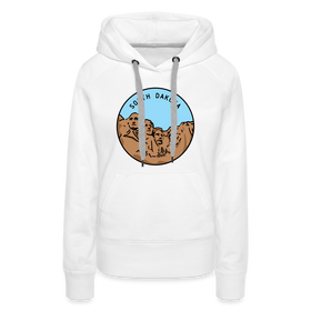 Premium Women's South Dakota Hoodie - white
