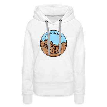 Premium Women's South Dakota Hoodie - white