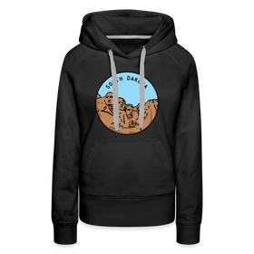 Premium Women's South Dakota Hoodie - black