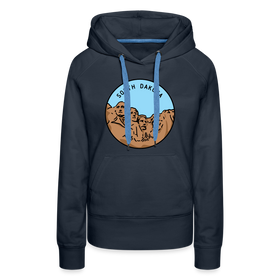 Premium Women's South Dakota Hoodie - navy
