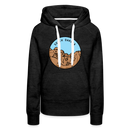 Premium Women's South Dakota Hoodie - charcoal grey