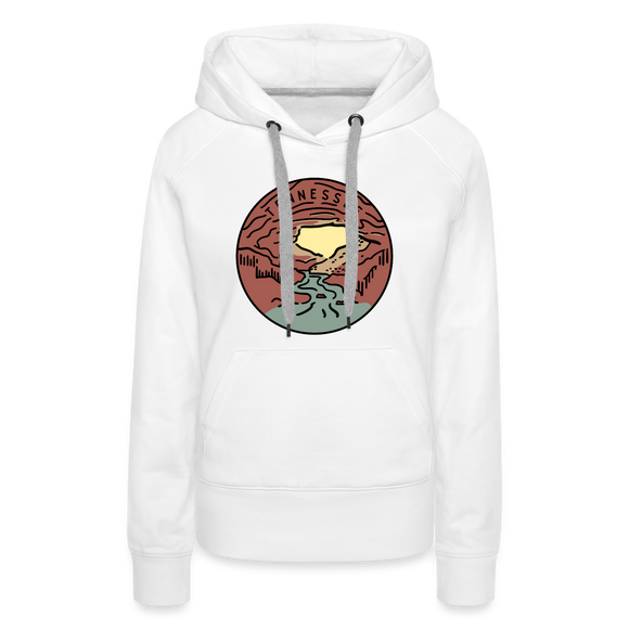 Premium Women's Tennessee Hoodie - white