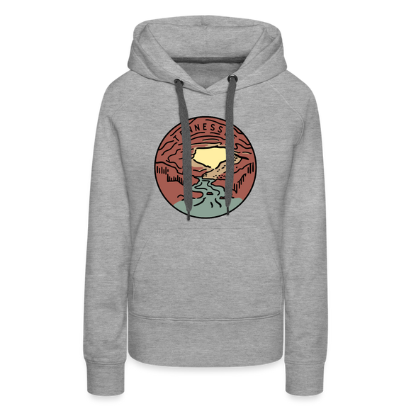 Premium Women's Tennessee Hoodie - heather grey
