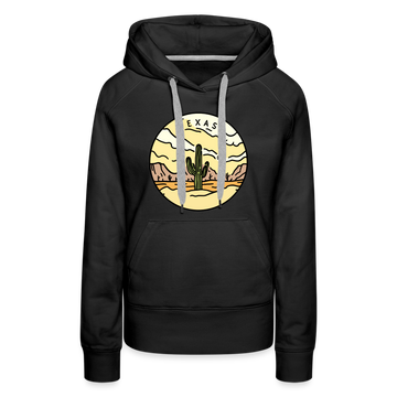 Premium Women's Texas Hoodie - black