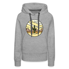 Premium Women's Texas Hoodie - heather grey