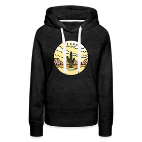 Premium Women's Texas Hoodie - charcoal grey