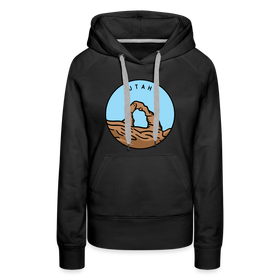 Premium Women's Utah Hoodie - black