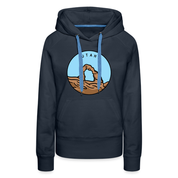 Premium Women's Utah Hoodie - navy