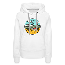 Premium Women's Vermont Hoodie - white