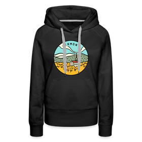 Premium Women's Vermont Hoodie - black