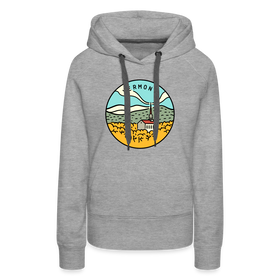 Premium Women's Vermont Hoodie - heather grey