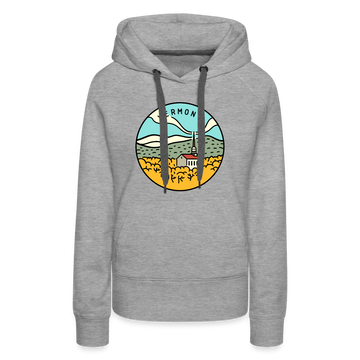 Premium Women's Vermont Hoodie - heather grey