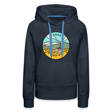 Premium Women's Vermont Hoodie - navy