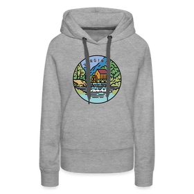 Premium Women's Virginia Hoodie - heather grey