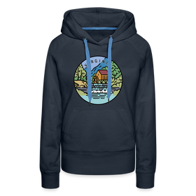 Premium Women's Virginia Hoodie - navy