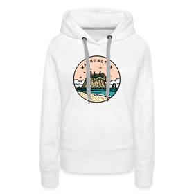 Premium Women's Washington Hoodie - white
