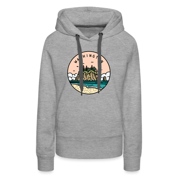 Premium Women's Washington Hoodie - heather grey