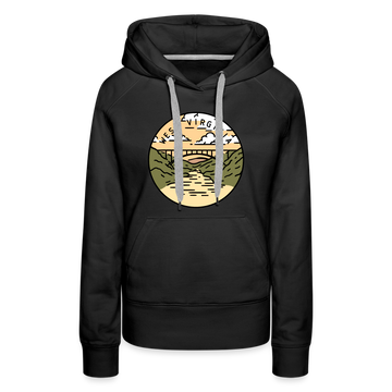 Premium Women's West Virginia Hoodie - black