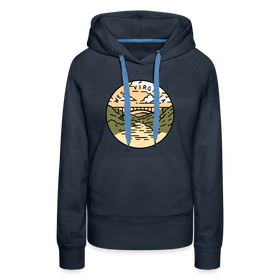 Premium Women's West Virginia Hoodie - navy