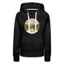 Premium Women's West Virginia Hoodie - charcoal grey