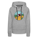 Premium Women's Wisconsin Hoodie - heather grey