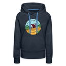 Premium Women's Wisconsin Hoodie - navy