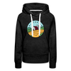Premium Women's Wisconsin Hoodie - charcoal grey