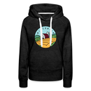 Premium Women's Wisconsin Hoodie - charcoal grey