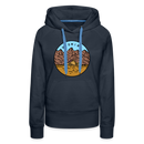 Premium Women's Wyoming Hoodie - navy