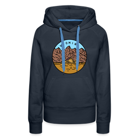 Premium Women's Wyoming Hoodie - navy