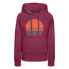 Premium Women's - Retro 80s Colorado Hoodie - burgundy