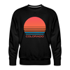 Premium Colorado Sweatshirt - Retro 80s Men's Sweatshirt - black