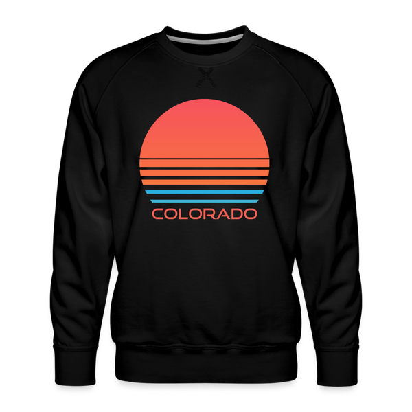 Premium Colorado Sweatshirt - Retro 80s Men's Sweatshirt - black