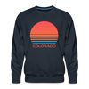 Premium Colorado Sweatshirt - Retro 80s Men's Sweatshirt - navy