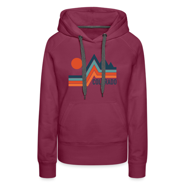 Premium Women's - Colorado Hoodie - burgundy