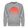 Premium Alaska Sweatshirt - Retro 80s Men's Sweatshirt - heather grey