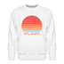 Premium Atlanta Sweatshirt - Retro 80s Men's Georgia Sweatshirt - white